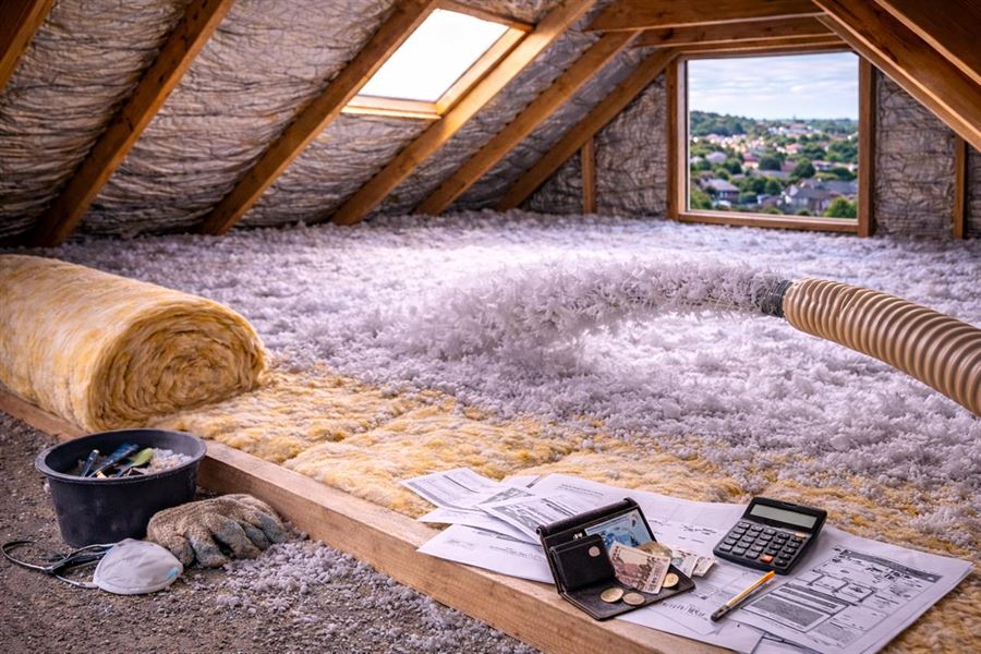 Pris på efterisolering af loft: Hvad koster det – og hvornår kan det betale sig?